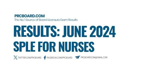 June 2024 SPLE for Nurses NLE Results: List of Passers and.